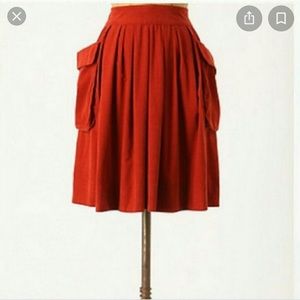 Anthropologie Maeve corduroy skirt with pockets